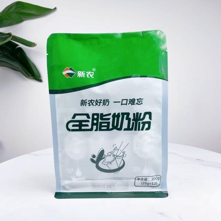 新疆新农300g独立包装纯奶粉配料只有生牛乳的全脂奶粉