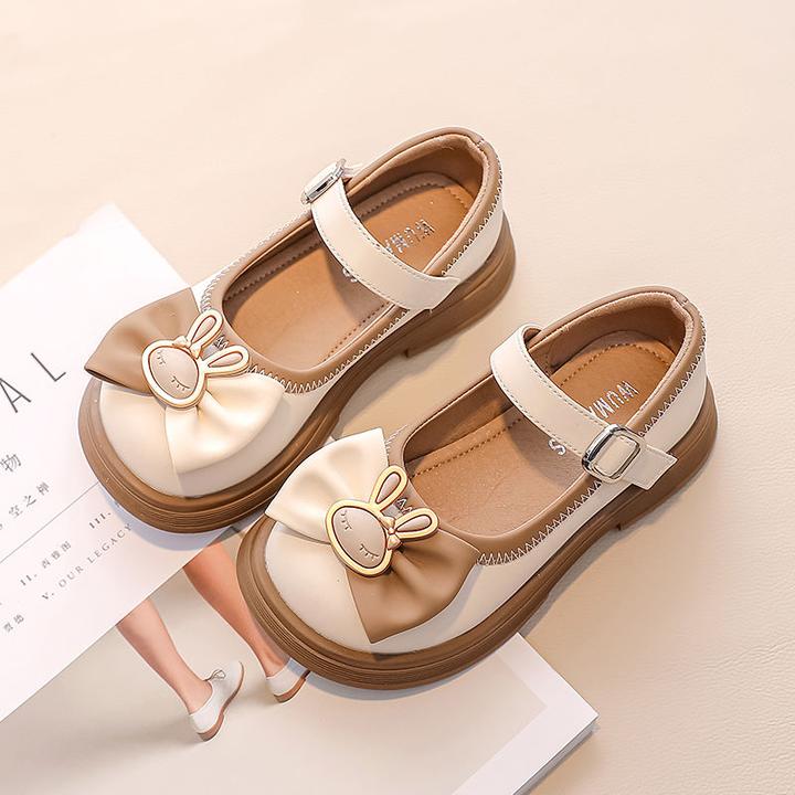 女童公主鞋黑色皮鞋2025春秋小女孩单鞋中大童软底儿童休闲鞋子