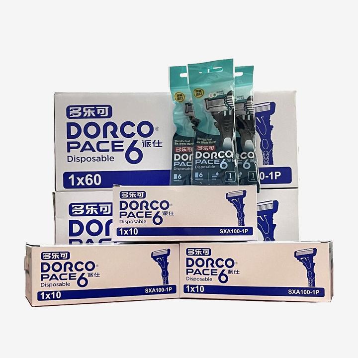 DORCO/多乐可多乐可六层刀片手动剃须刀独立包装携带方便套装