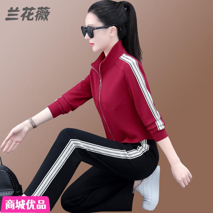 运动服套装女春2023新款洋气修身显瘦高端外穿漂亮休闲卫衣两件套