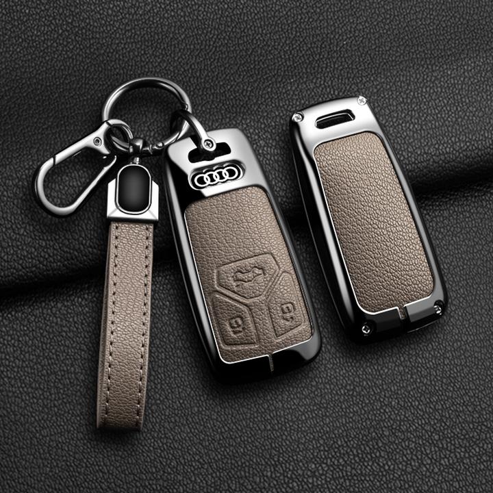 奥迪专用高档真皮汽车钥匙保护套适用奥迪A4 A6 A7 Q3 Q5 Q7 车型