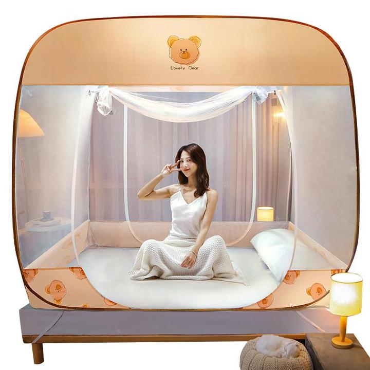 免安装蚊帐蒙古包家用卧室1.5米防摔儿童婴儿折叠2024新款防蚊罩