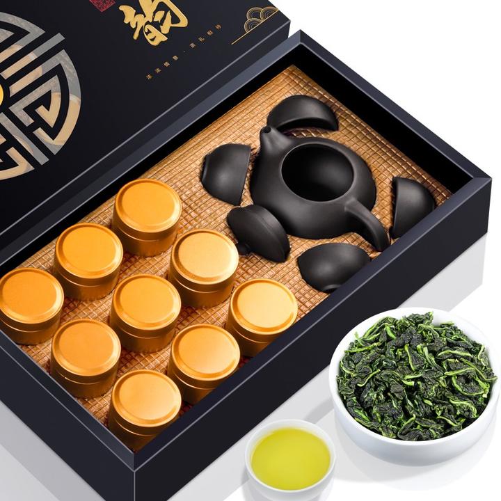 福茗源正宗安溪兰花香 铁观音 春茶乌龙茶配茶具年货送礼送礼180g