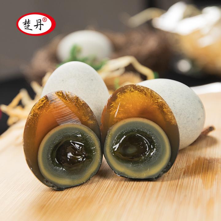 楚丹松花蛋流心皮蛋600克10枚/1200克20枚溏心无铅工艺腌制皮蛋