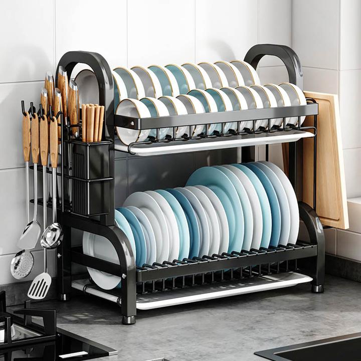 厨房碗碟置物架家用多功能水槽台面沥水架晾碗盘筷子厨具收纳架子