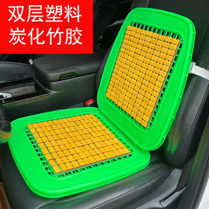叉车塑料透气坐垫铲车挖机货车面包车通风隔热凉垫夏季双层竹坐垫