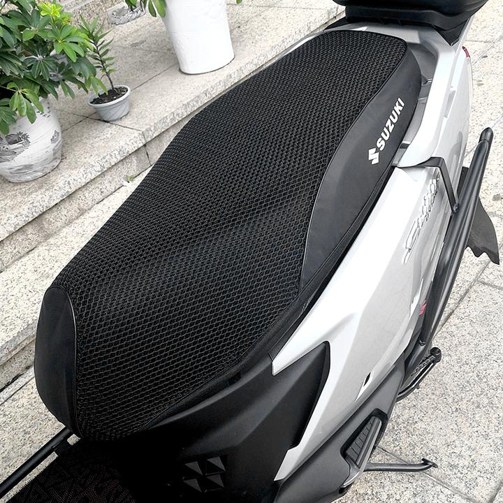 适用于轻骑铃木UY UU ue125T防水摩托车坐垫套防晒网皮质座套改装