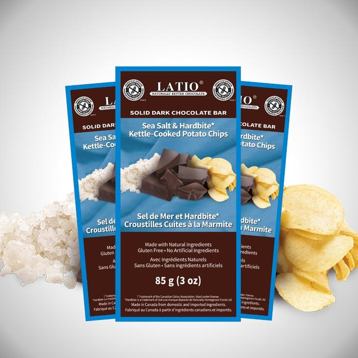 LATIO/拉蒂奥[拍五发六]海盐风味原料进口混合黑巧克力纯可可黑巧