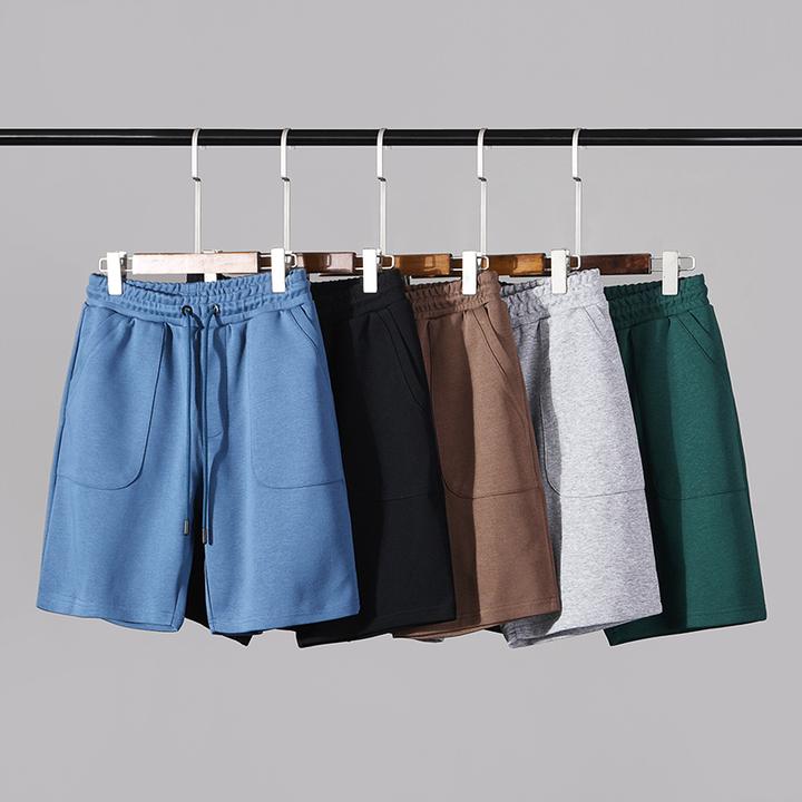 夏季晾感休闲短裤情侣款纯色百搭五分裤简约风潮流运动中裤