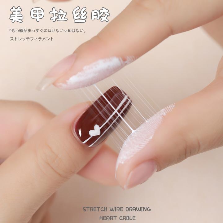 宝诗曼日系美甲弹力拉丝甲油胶蜘蛛胶网红彩绘光疗胶晕染罐装蚕丝