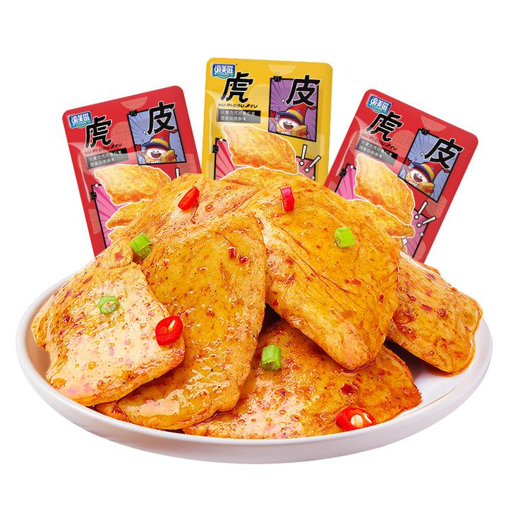 渝美滋虎皮嫩豆腐干香辣小包装微辣豆干校园居家休闲爽口小零食