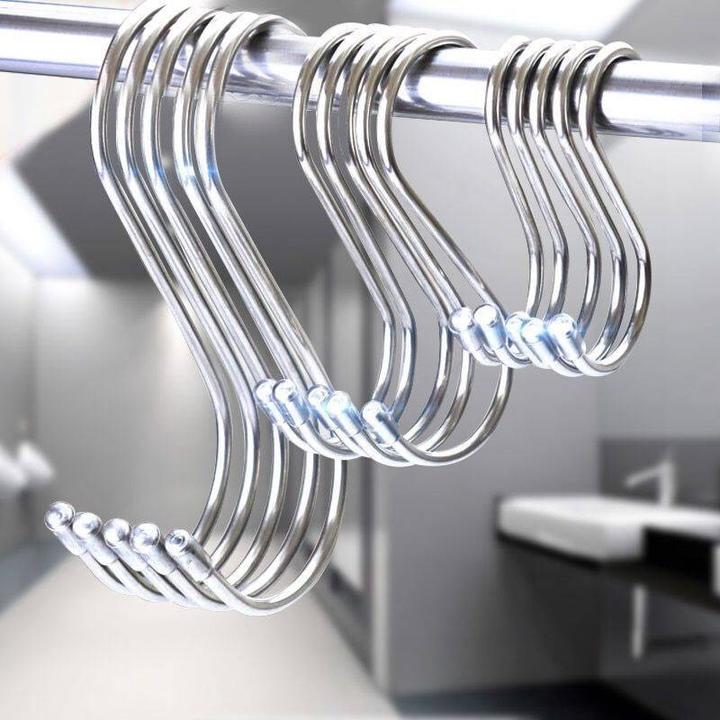 不锈钢s型挂钩大号厨房收纳s钩s挂钩免打孔厨房挂钩S型勾子挂衣