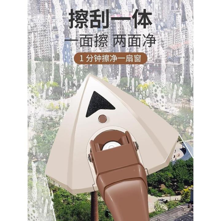 擦玻璃神器家用双面擦高楼双层搽窗户三层厚强磁中空清洗工具