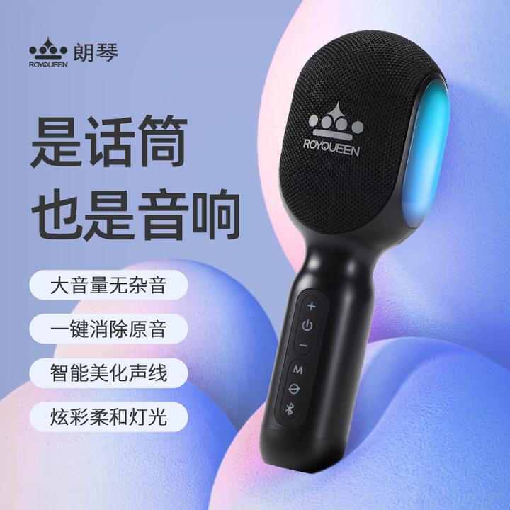 ROYQUEEN/朗琴K800无线话筒一体麦克风K歌唱歌音乐播放蓝牙音响