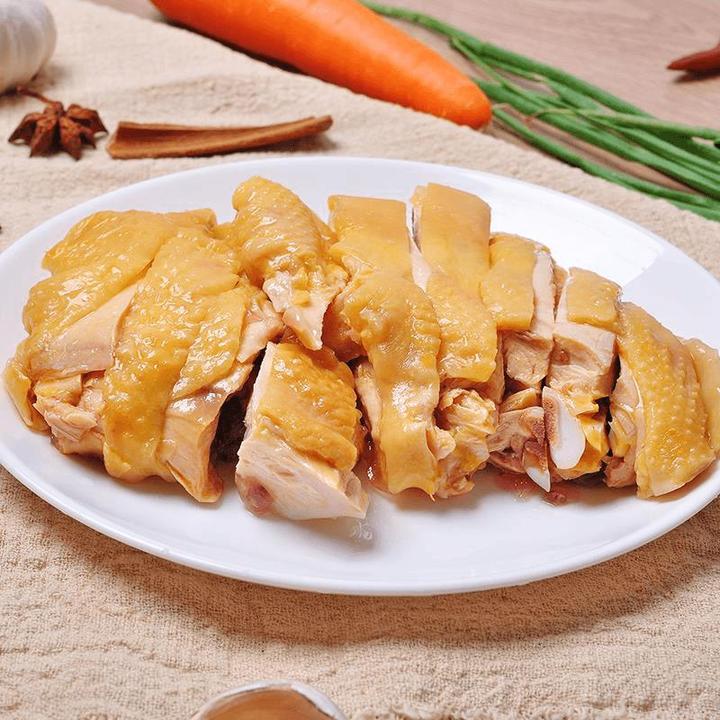 上海白斩鸡即食白切鸡崇明黄鸡手撕鸡熟食凉菜下酒菜送蘸料冷