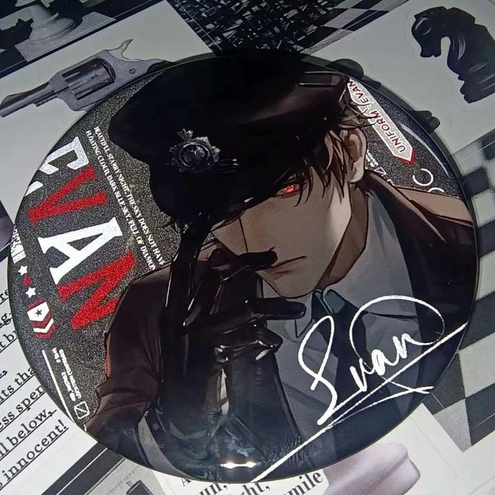 光与夜之恋制服系列同人陆沉查理苏萧逸齐司礼双闪徽章反光吧唧