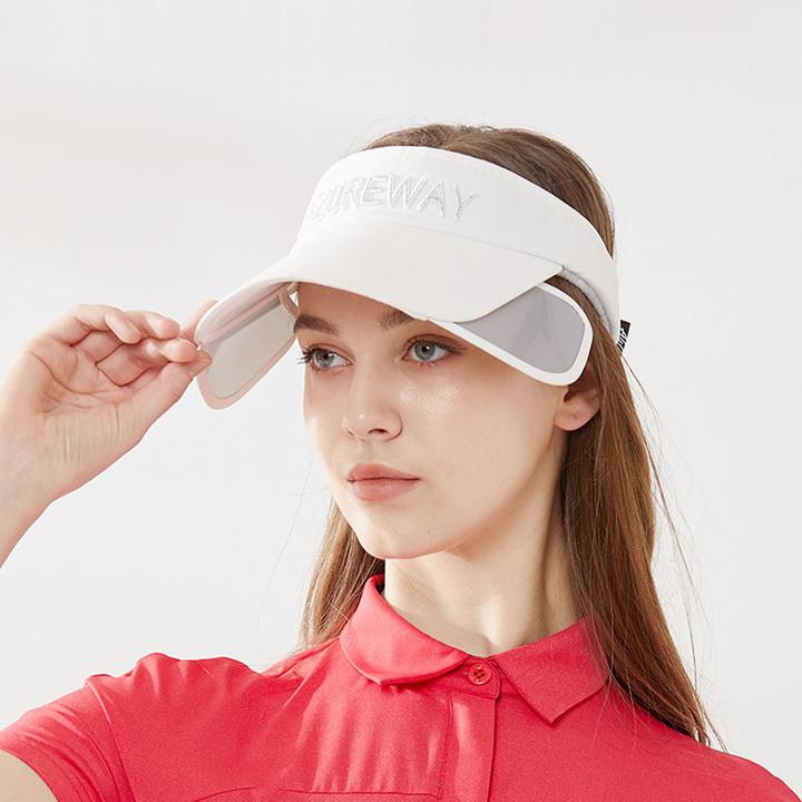 Azureway高尔夫女球帽户外运动遮阳空顶帽子可拉伸板GOLF无顶帽子