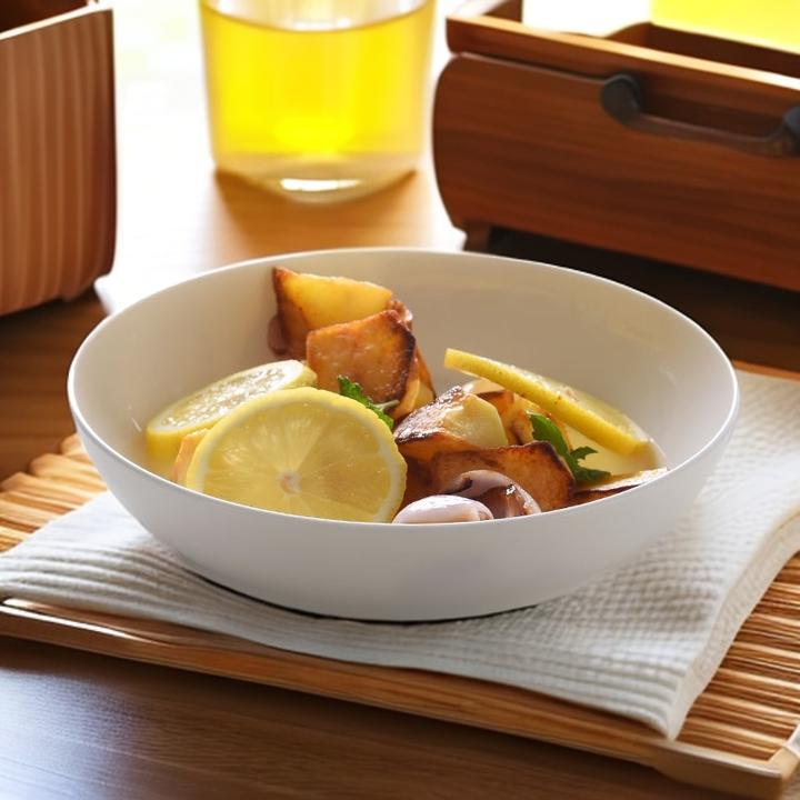 骨瓷高颜值加深沙拉盘深汤盘纯白无铅饭菜盘网红款汤盘水果盘