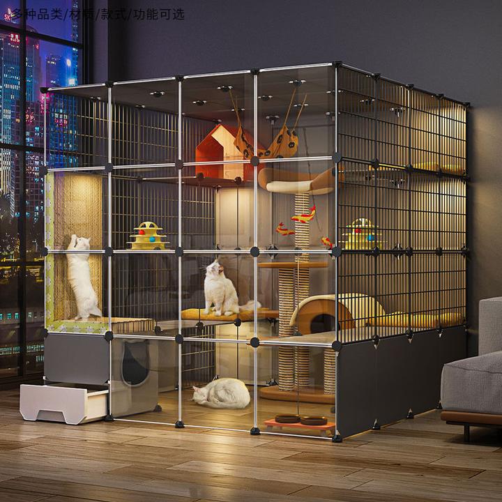 【全景猫咪攀岩别墅】猫笼子自由空间家用室内爬架猫窝厕所一体猫屋