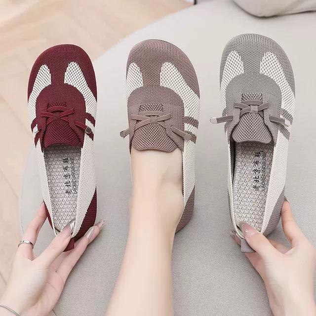 老北京布鞋女单鞋春夏新款平底透气休闲豆豆鞋软底防滑舒适妈妈鞋