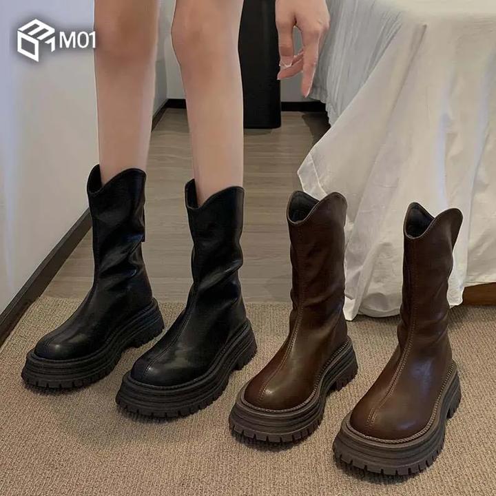 【DR官方正品】短靴女款2025春秋新款复古简约百搭小个子时尚休闲