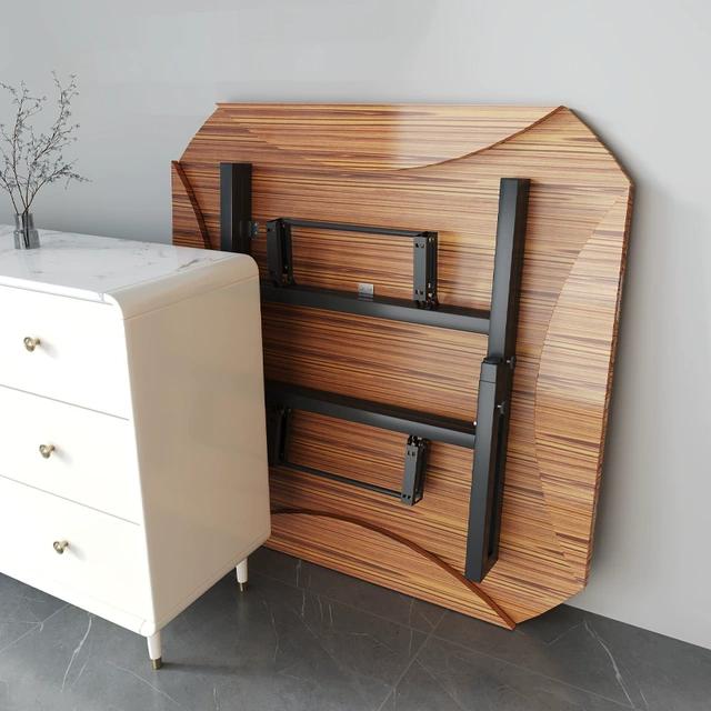 餐桌家用简易折叠桌伸缩桌升降移动圆桌方桌出租房多功能餐饮商用