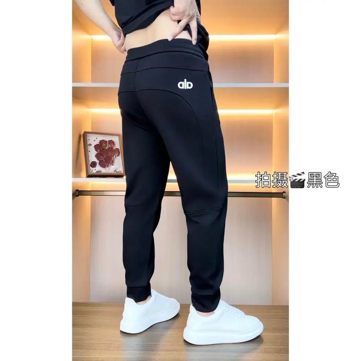 简约时尚气质穿搭休闲裤子秋季轻奢弹力束脚修身男士卫裤百搭
