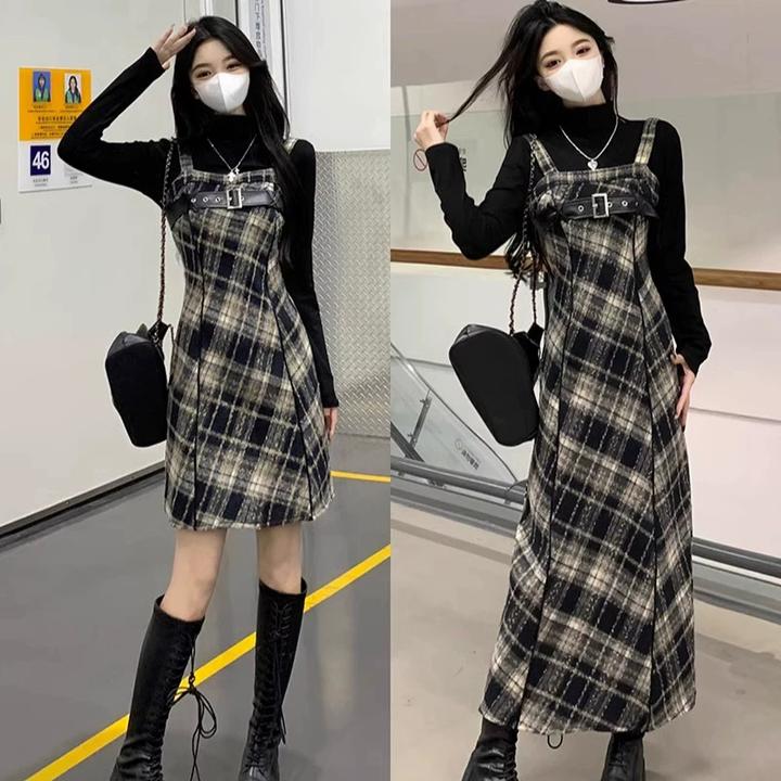 2024年夏季新款小个子今年流行背带连衣裙子女早秋高级感内搭套装