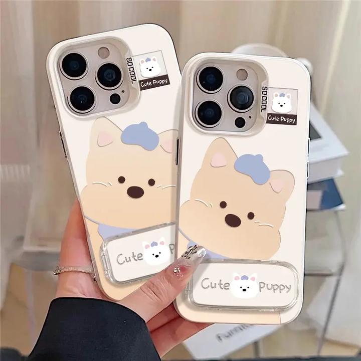 西高地适用于苹果16pro手机壳华为vivo小米oppo小众卡通防摔彩银