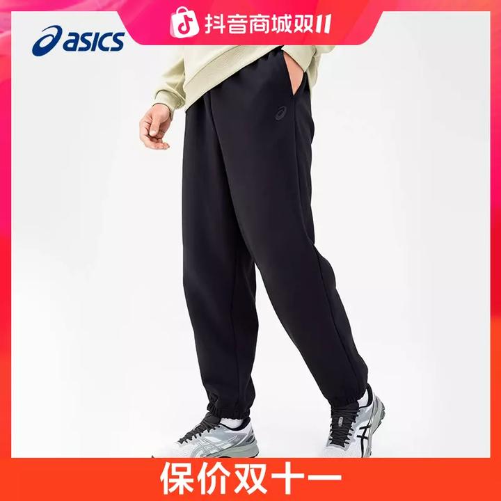 新年战袍ASICS亚瑟士男子秋冬保暖长裤抓绒弹力透气松紧运动长裤