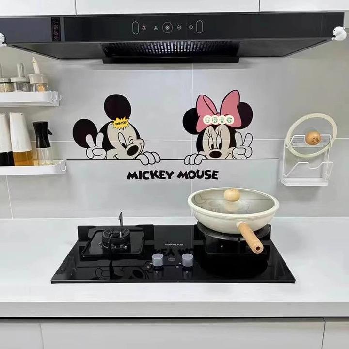 厨房防油烟贴膜耐高温油烟机灶台墙面自粘贴防水壁纸透明加厚家用