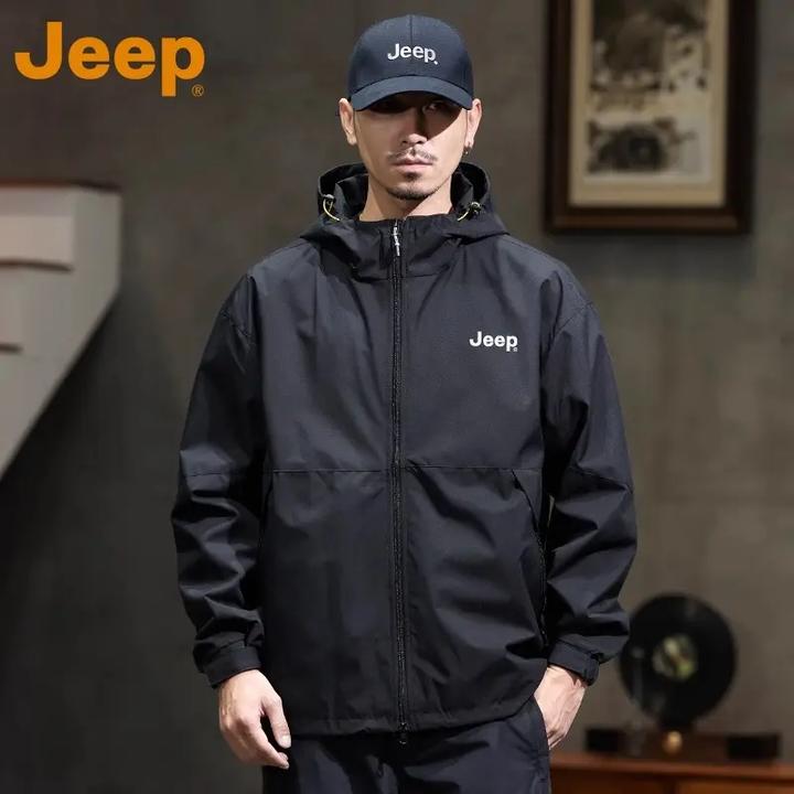 JEEP吉普正品冲锋夹克男士秋季款2025新款防风户外登山服外套男款