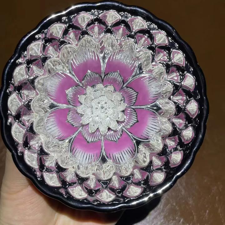 花开富贵粉莲花主人杯陶瓷杯品茗杯茶杯水杯酒杯喝茶喝水无礼盒a