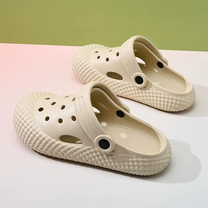 洞洞鞋女款2025新款夏季外穿踩屎感厚底包头拖鞋护士防滑沙滩凉鞋