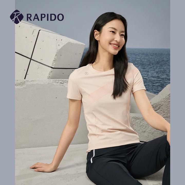 RAPIDO雳霹道春夏新款女士超薄空气层短袖休闲运动T恤CP4142S01