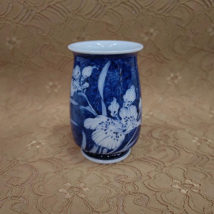 雨后 湛蓝系列 蓝地鸢尾花闻香杯
