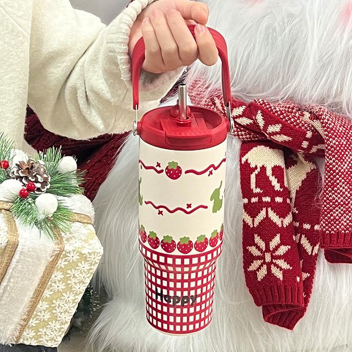 创意吨吨杯大容量车载保温杯冰霸杯女吸管时尚不锈钢水杯送礼杯子