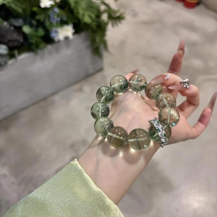 铜合金手链  薄荷冰手串绿野仙踪手串高颜值超闪跑环小清新手链女