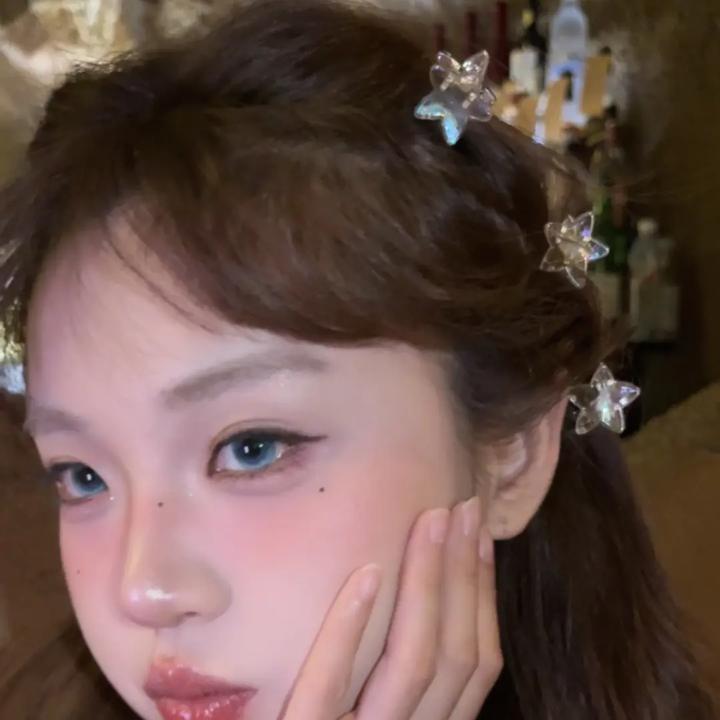 人鱼姬星星～甜妹小抓夹！新款人鱼姬色星星刘海迷你小抓夹发夹