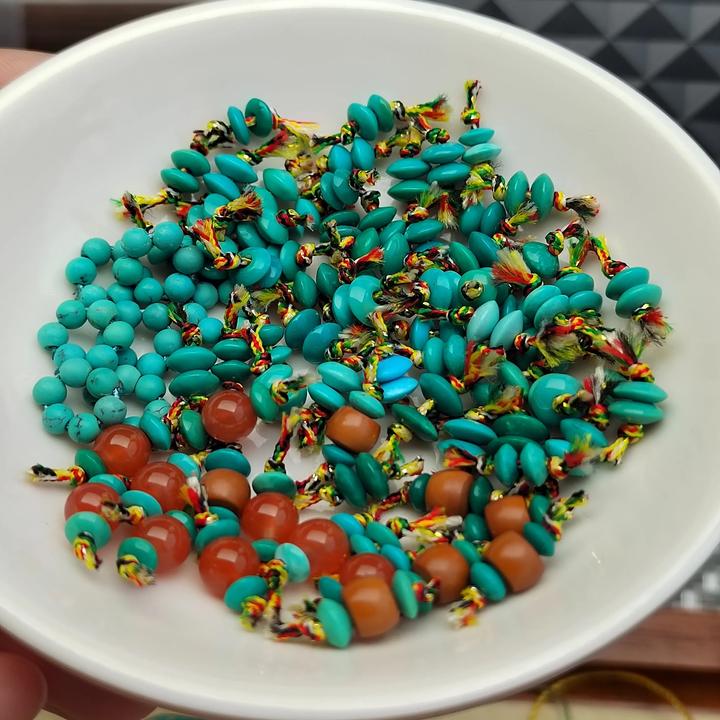 蓝色手作配饰飞碟隔片隔珠弟子珠多样性发货（直播间选货）