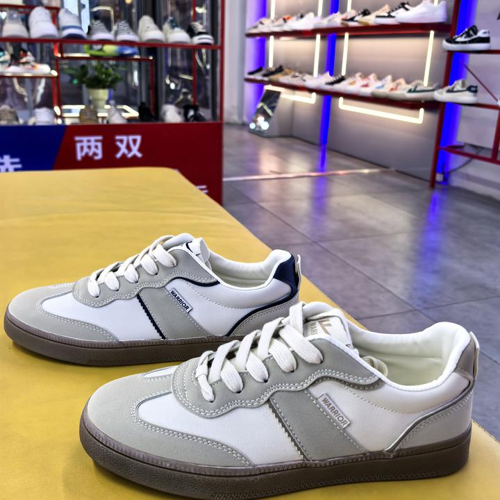 情侣休闲皮面德训低帮百搭潮鞋
