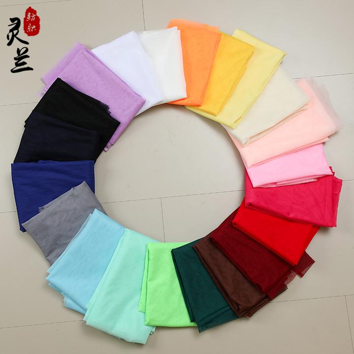 灵兰36A软网纱 加密蚊帐布料面料 网纱软纱网眼纱布料 演出服网布