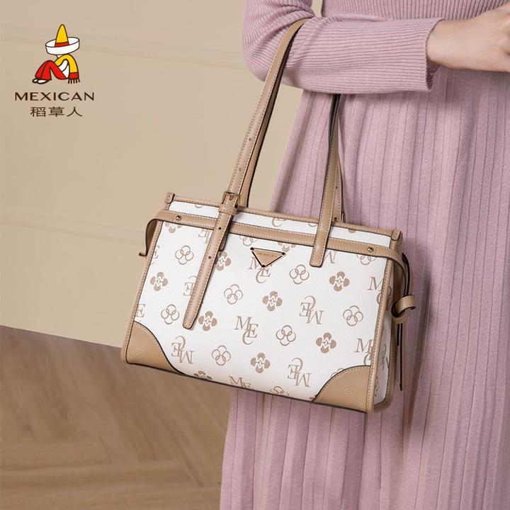 稻草人托特包2025新款小众高级大容量手提包礼物上班通勤单肩女包