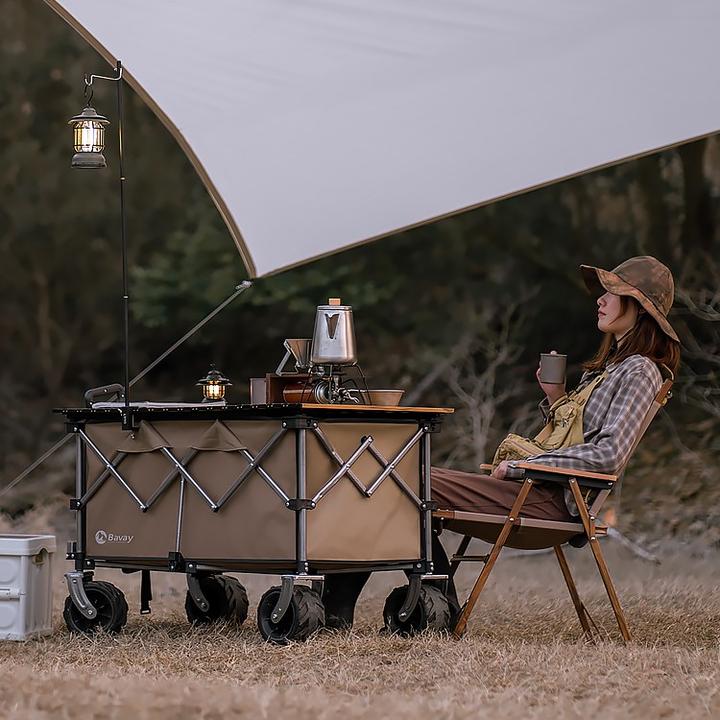 北欢Bavay/北欢露营车200pro快速折叠户外拖车超大营地拉车S02