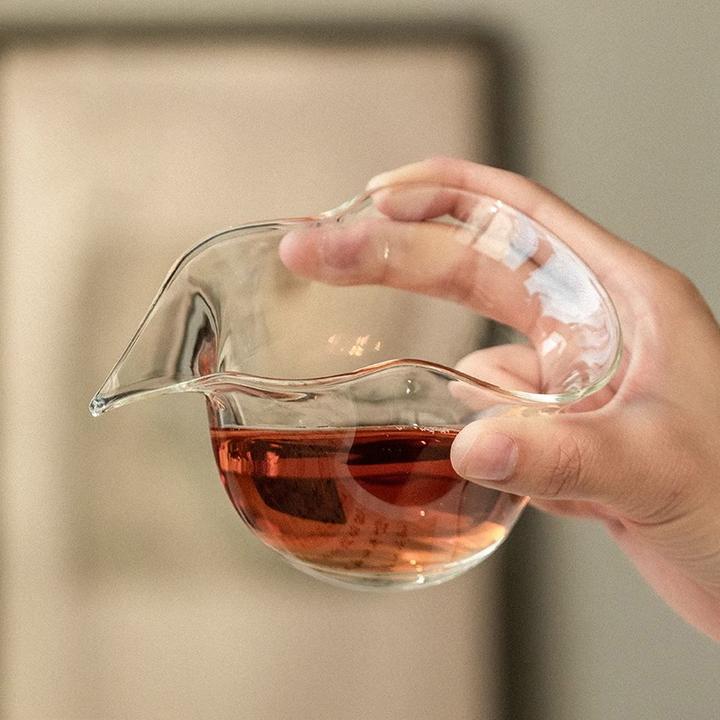 民厝加厚玻璃公道杯高档透明分茶器日式不烫手茶海单个功夫茶具