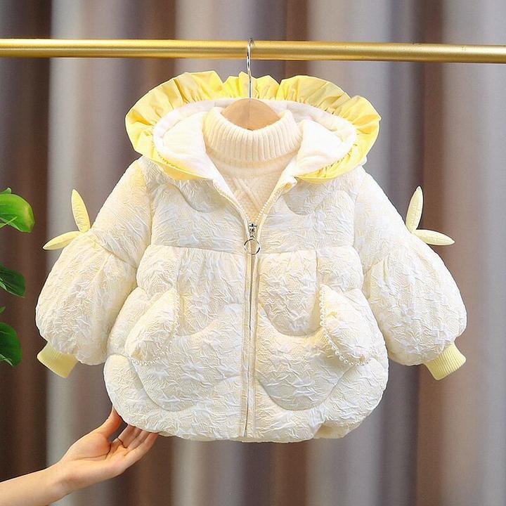 洋气新款女童外套秋冬款服2024新款女宝洋气加厚加绒外套时尚冬季