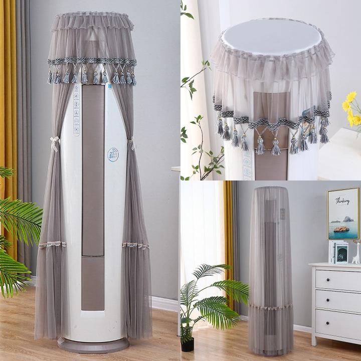 高颜值空调罩格力美的奥克斯通用立式空调防尘罩柜机罩圆形顶盖罩