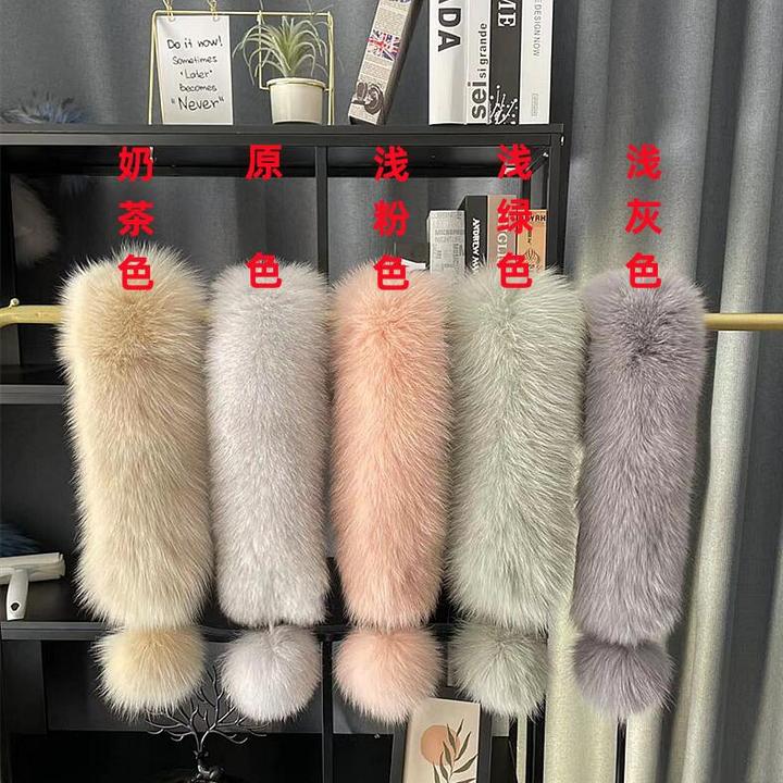 狐狸整皮毛围巾真毛围脖网红款百搭皮草冬季保暖脖套毛领支持定做