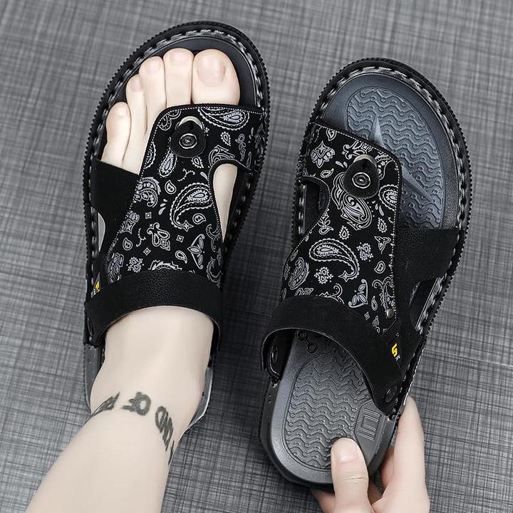 俞兆林官方正品人字拖男夏外穿时尚两用越南沙滩拖鞋男士夹趾凉鞋