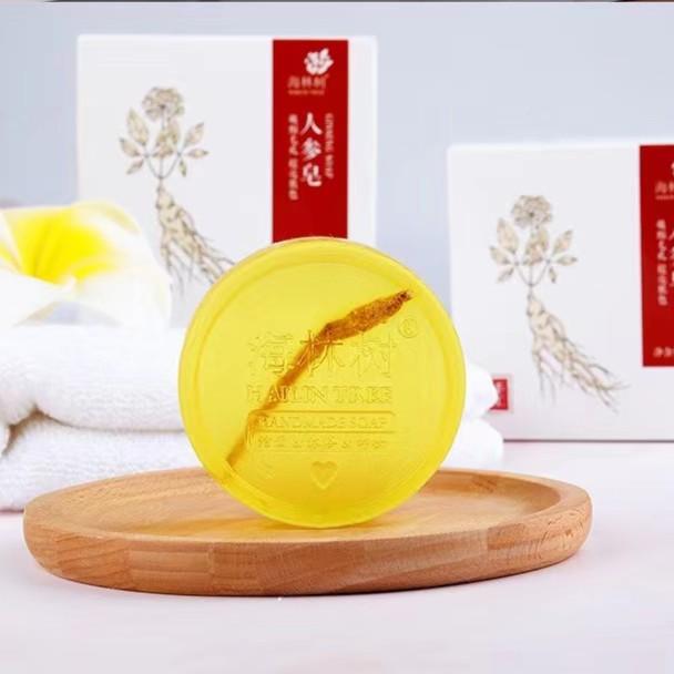 寻潮苦参手工皂精油皂人参皂净螨嫩肤苦参皂温和去螨净肤控油